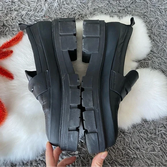 SIMONS Lug-sole platform penny loafers - Picture 6 of 12